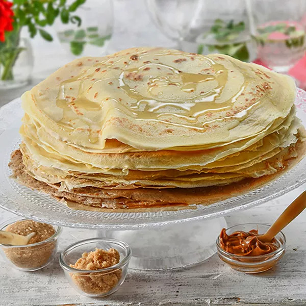 Pâte à crêpes sucrée sans lactose