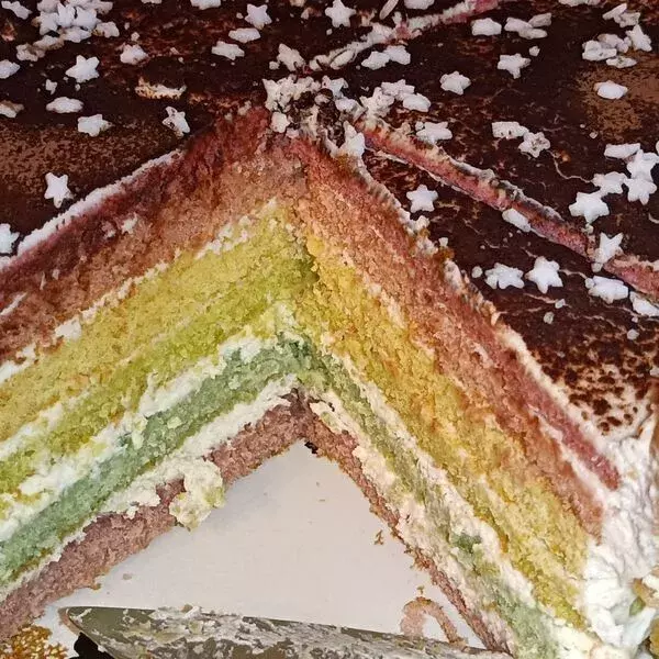 Gâteau Arc en Ciel