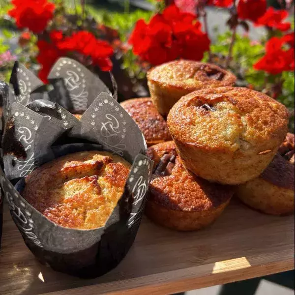 Muffins à la banane et choco