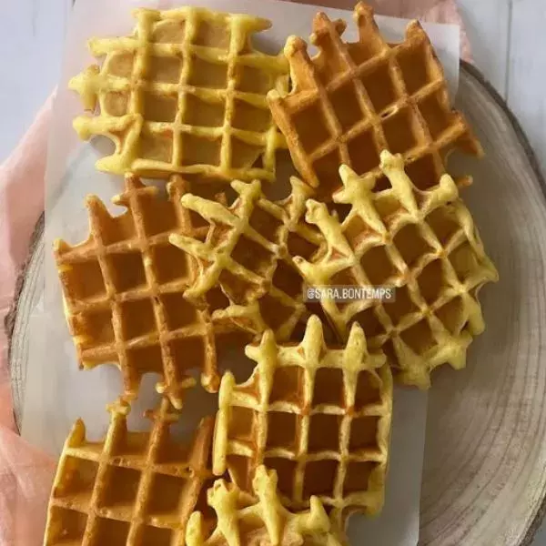Gaufres patates douces épices