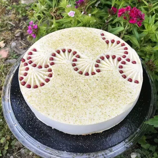 Entremets pistache -framboise