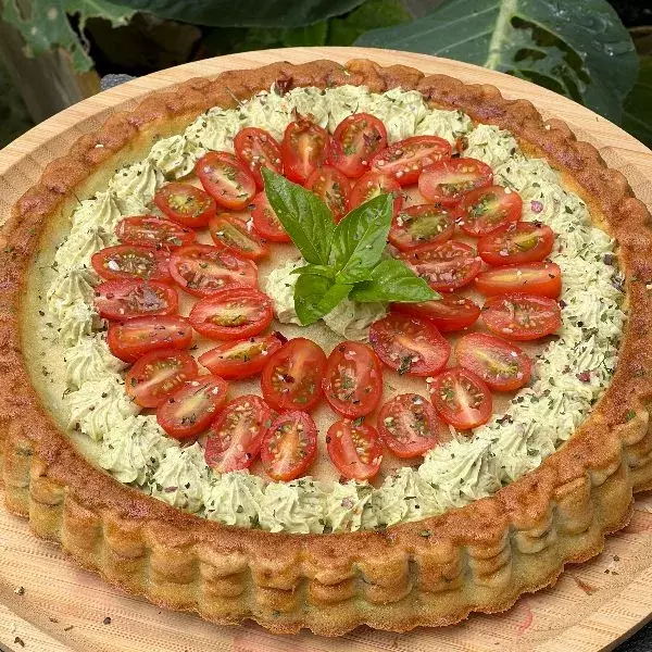 Tarte renversée courgettes fromage de brebis