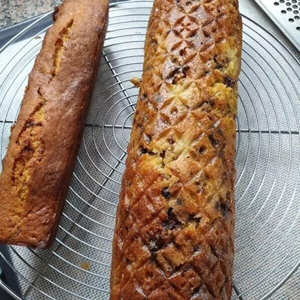 Gateau à la banane et pépites de chocolat