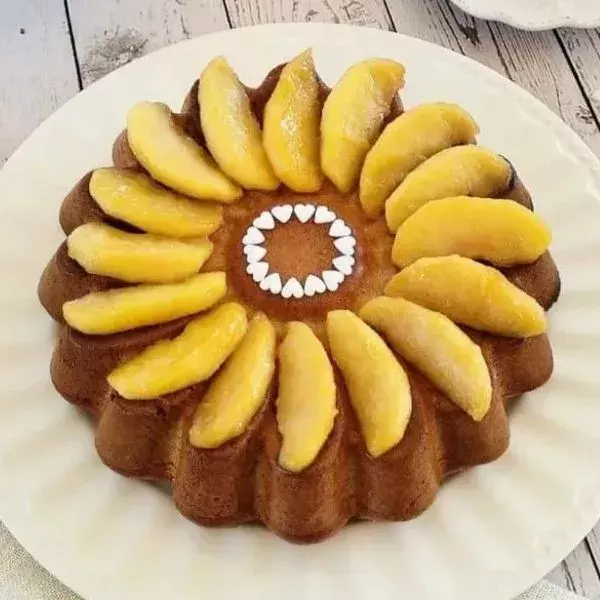 Gâteau mascarpone et pommes caramélisées