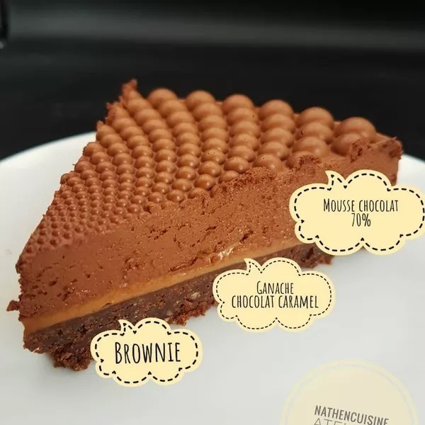 Entremet Chocolat Caramel de Nathencuisine