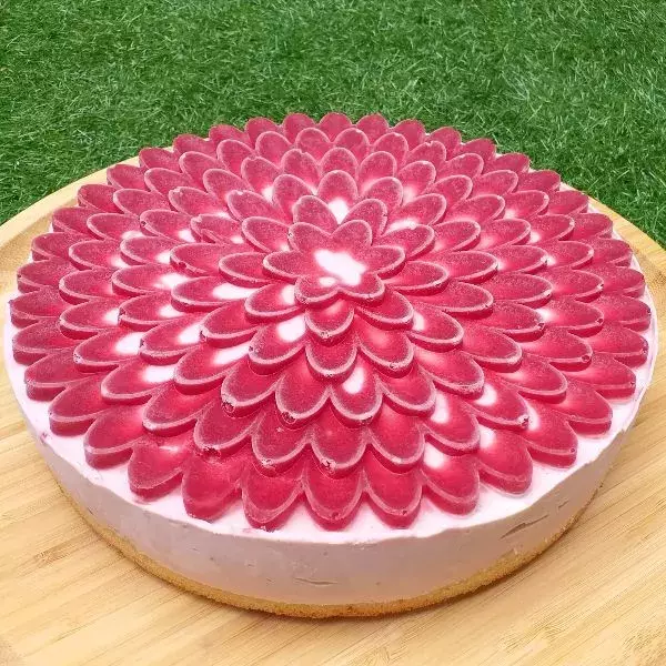 Entremet amandes framboises