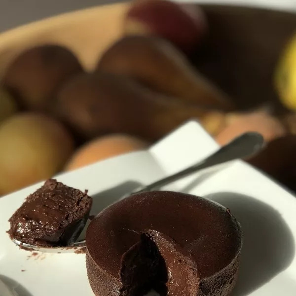 Fondants au chocolat noir au coeur coulant