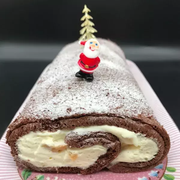 Bûche aux deux chocolats 