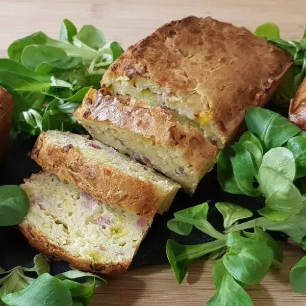 Cakes poireaux & lardons fumés