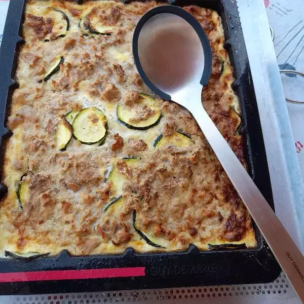 Clafoutis aux courgettes et thon