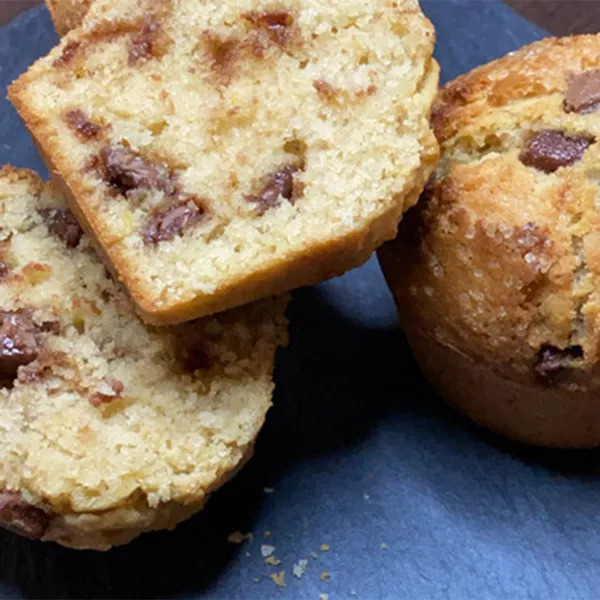 Muffins moelleux aux pépites de chocolat