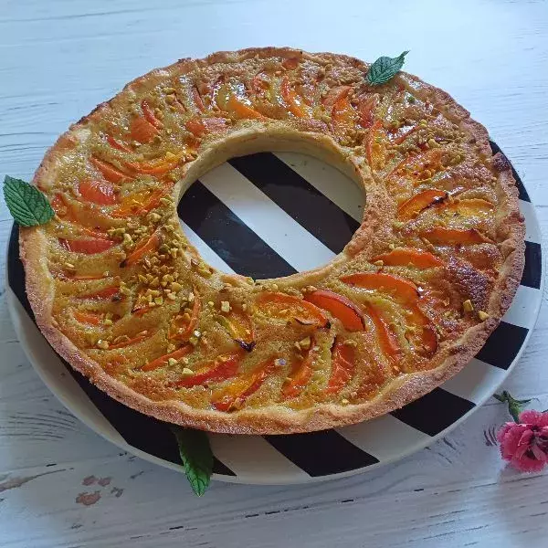 Tarte couronne abricot- pistache