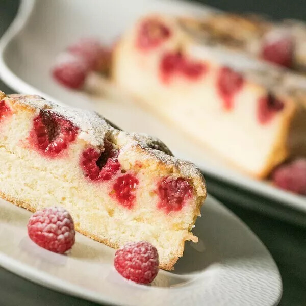 Gâteau léger aux framboises 