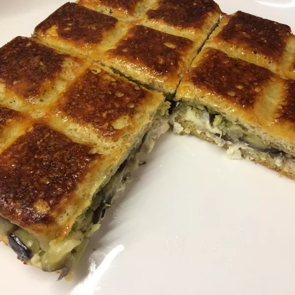 Croque à l'aubergine