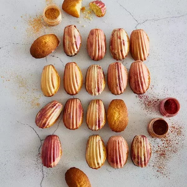 Madeleines au chocolat scintillant