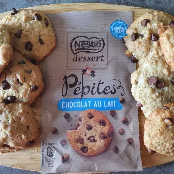 Cookies Flocons d'avoine et pépites de chocolat