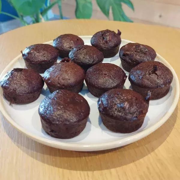 Mini muffins Igbas chocolat courgettes sans gluten 