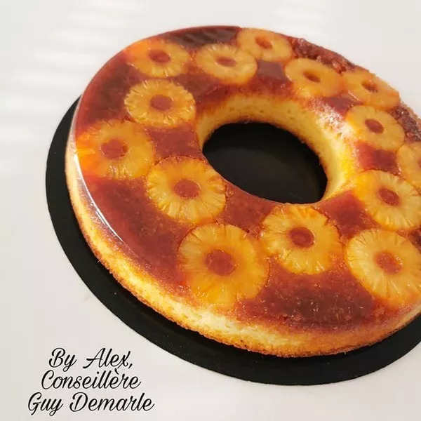 Gâteau ananas coco renversé