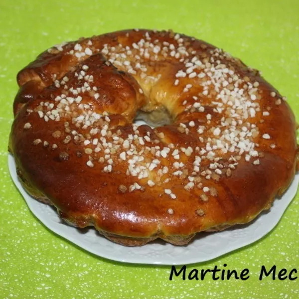 Couronne briochée à la pomme sans cook'in