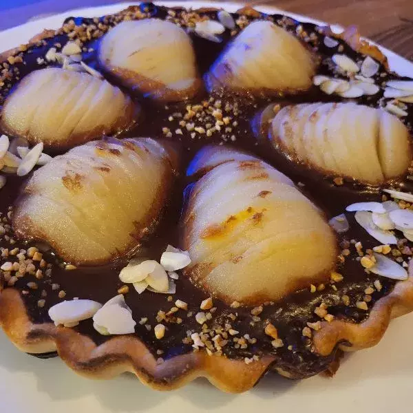 Tarte poires chocolat 