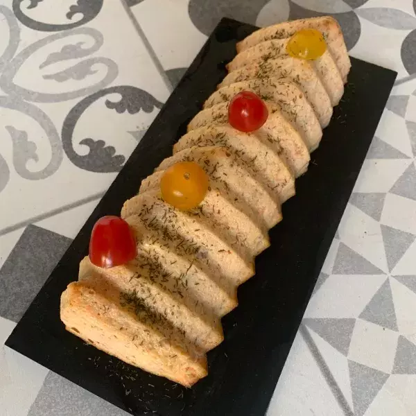 Terrine de saumon cannelée 