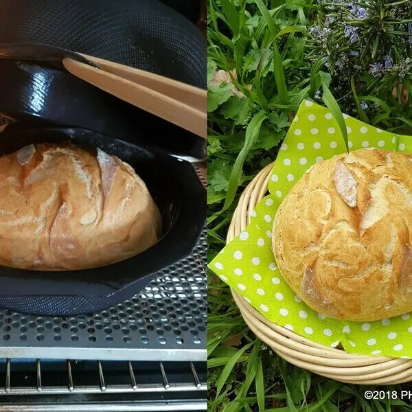 Pain rustique en cocotte