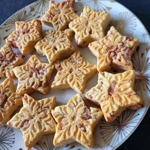 Sablés parmesan lardons