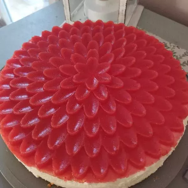 Entremet fraise, chocolat blanc, speculoos