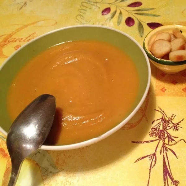 Velouté  de carottes fenouil au lait de coco