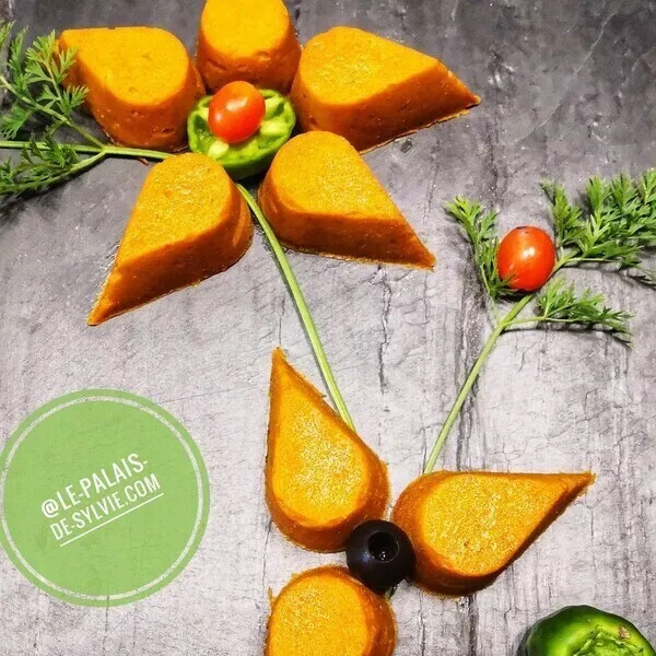 Feuilles apéritives Mousse de Poivrons & Tomates au Piment d'Espelette