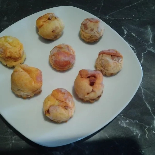 Petits soufflés au chorizo