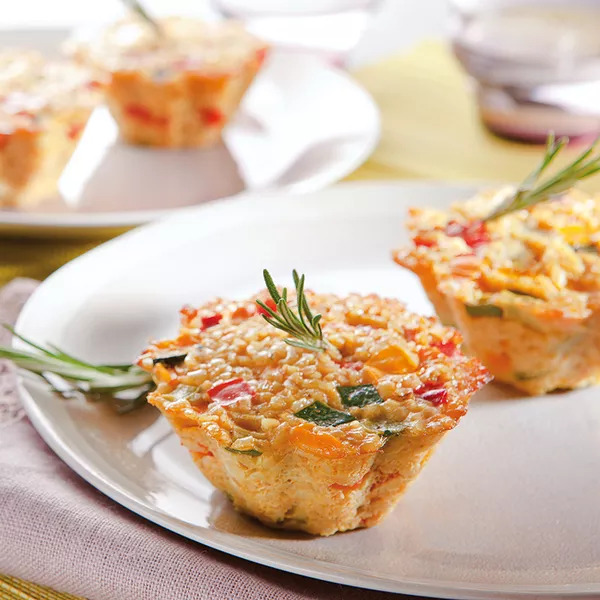 Timbales de boulghour aux légumes d'été