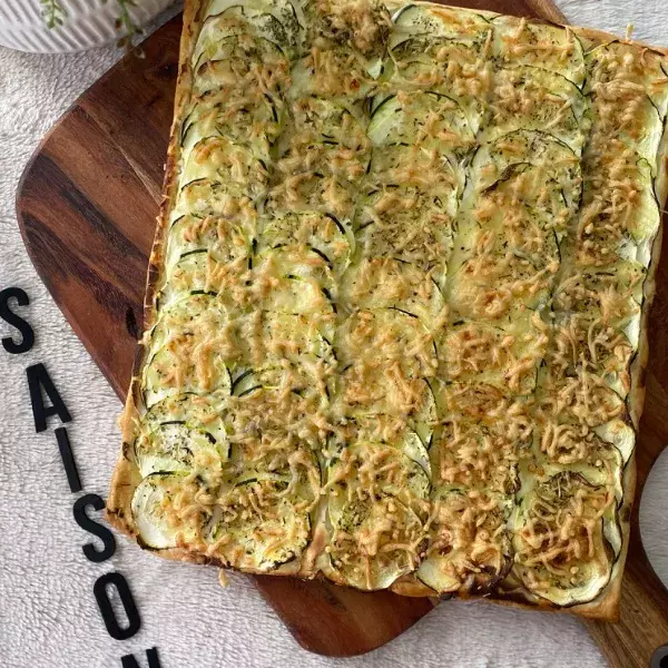 Tarte fine à la courgette 