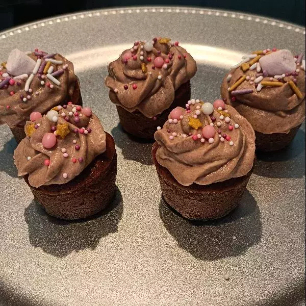 Cupcakes chocolat et vin rouge