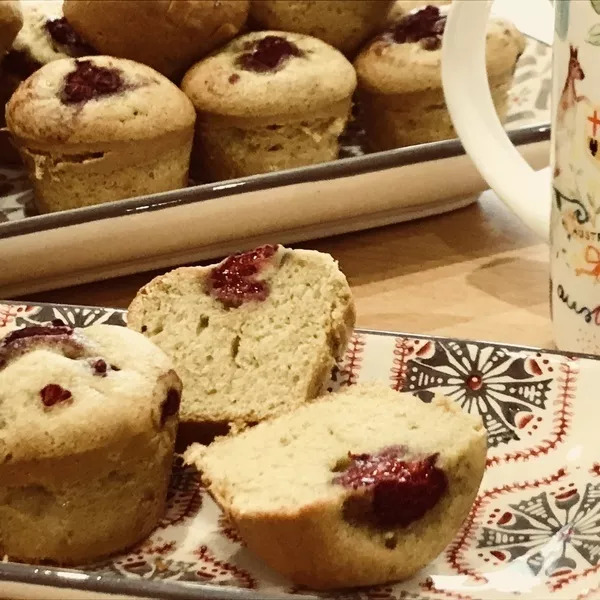 Mini Muffins pistache Framboise (sans beurre)