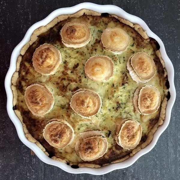 Tarte poireaux/chèvre allégée