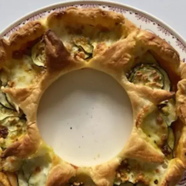 Tarte rustique aux courgettes 