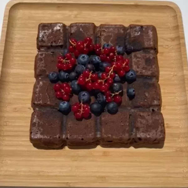 Fondant chocolat à la compote de pomme