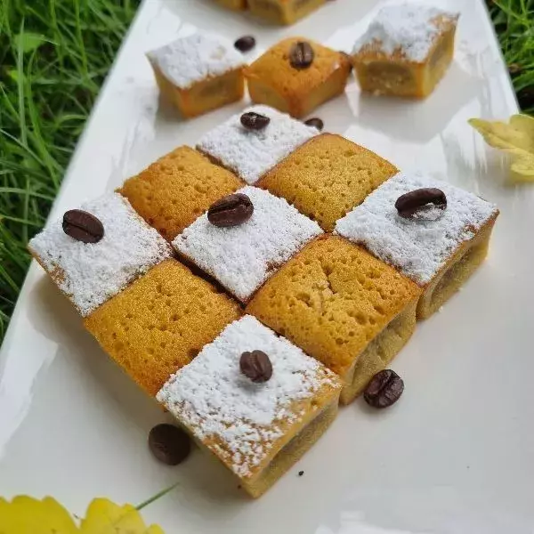 Mini-cubes au café