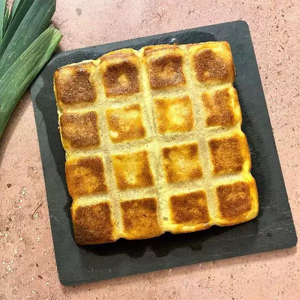 Croque tablette au saumon et poireaux