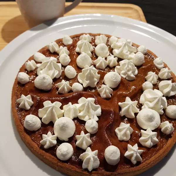 Tarte potimarron crème vanillée