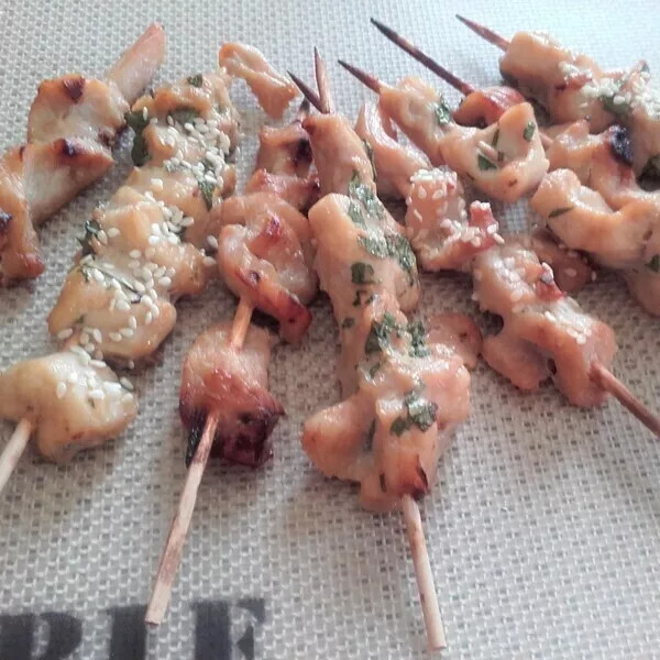 Brochettes 3 saveurs à la thai