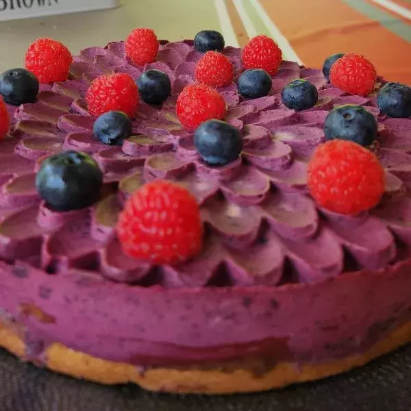 ENTREMETS A LA MOUSSE DE MYRTILLE
