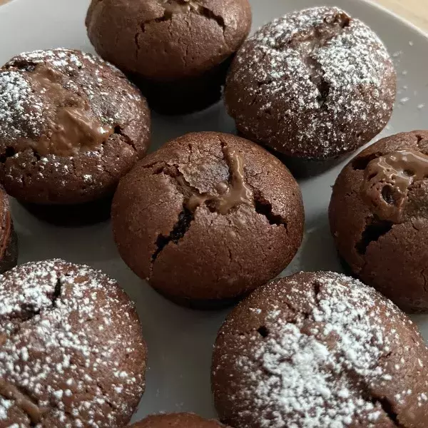 Moelleux au chocolat coeur praliné