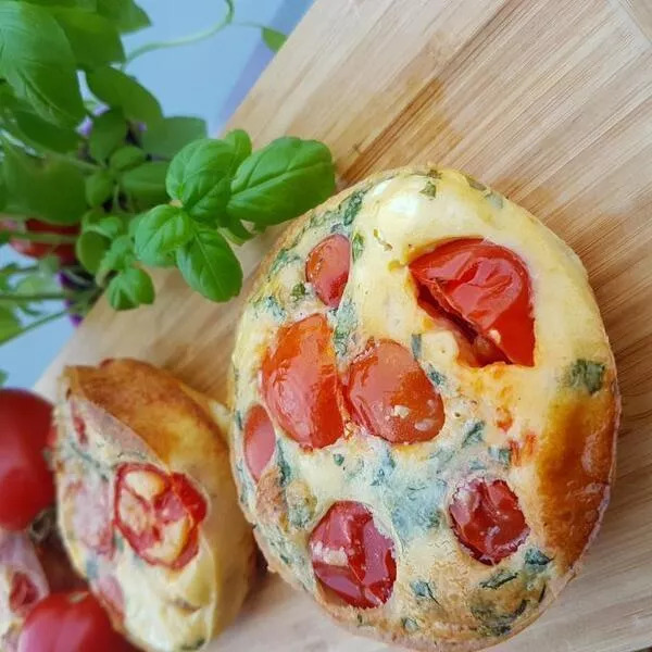 Clafoutis tomates, chèvre, basilic de Nathencuisine