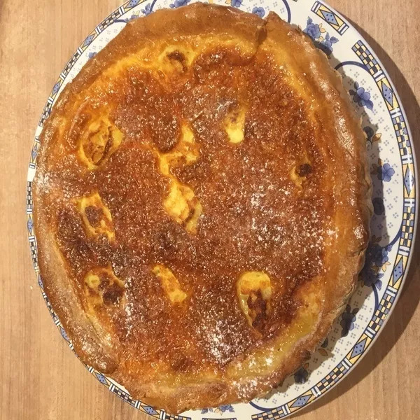 Tarte au sucre coulante