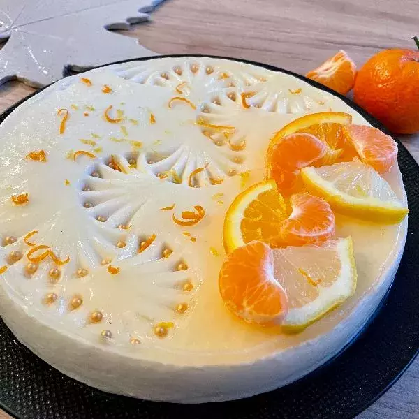 Entremets à la mandarine