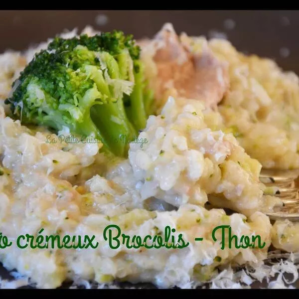 Risotto crémeux thon et brocolis