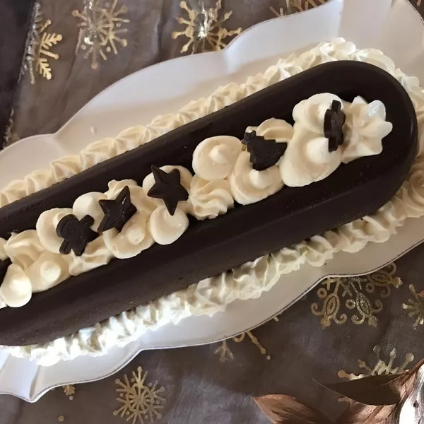 Bûche savarin coco chocolat