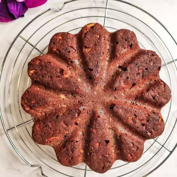 Cake courgettes pommes chocolat